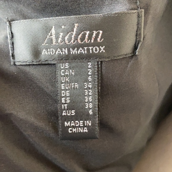 NWT Aidan Mattox Ruffled High/Low Cocktail Dress - Picture 11 of 12